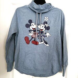 Juniors Disney Parks Size Small Mickey & Minnie Mouse Sweatshirt‎